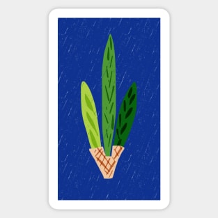 Lulav Dark Blue Print Sticker